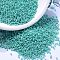MIYUKI Delica Beads, Cylinder, Japanese Seed Beads, 11/0, (DB0166) Opaque Turquoise Green AB, 1.3x1.6mm, Hole: 0.8mm, about 10000pcs/bag, 50g/bag