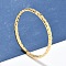 304 Stainless Steel Bangles for Women, Triangle, Ion Plating(IP), with Clasps, Real 14K Gold Plated, Inner Diameter: 2x2-3/8 inch(5.1x5.95cm)