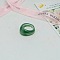 1Pc Acrylic Finger Rings for Women, Medium Sea Green, Inner Diameter: 18mm
