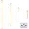 4Pcs 4 Style 925 Sterling Silver Box Chain Extender, End Chains with Spring Ring Clasps, with 925 Stamp, Golden, 31~100mm, Hole: 2.5mm, 1Pc/style