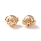 Brass Hollow Beads, Round with Cloud, Golden, 11.5x12x9.5mm, Hole: 1.6mm