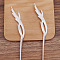 Feather Shape Alloy Hair Sticks, Silver, 160x16mm