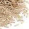 Glass Bugle Beads, Silver Lined, Wheat, 6~8x1.8mm, Hole: 0.6mm, 10000pcs/pound