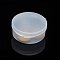 Frosted Plastic Bead Containers, Column, Clear, 5.2x2.3cm, capacity: 25ml