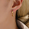 Elegant and Versatile 201 Stainless Steel Hoop Earrings, Bell, Real 18K Gold Plated, 19x5mm