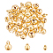 60Pcs 3 Style 304 Stainless Steel Bell Charms, Real 18K Gold Plated, 7.5~13x5~10x5~9.5mm, Hole: 1.2~1.8mm, 20pcs/style