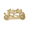 304 Stainless Steel Filigree Pendants, Raccoon with Bicycle Charms, Real 18K Gold Plated, 29.5x16.5x1.5mm, Hole: 1.5mm