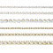 6 Styles Brass Rhinestone Strass Chains, Crystal Rhinestone Cup Chains, Platinum & Golden, 2~4x2~4mm