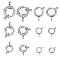 304 Stainless Steel Smooth Surface Spring Ring Clasps, Stainless Steel Color, 12pcs/box