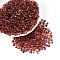 6/0 Gradient Color Glass Seed Beads, Transparent Colours Fringe Teardrop Beads, Sienna, 5x4x4mm, Hole: 1.2mm, about 4500pcs/pound