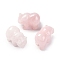 Natural Rose Quartz Display Decorations, Home Decoration Supplies, Polar Bear, 34~36x48~50x26~28mm
