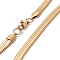 PVD Vacuum Plating 304 Stainless Steel Snake Chains Necklaces, with Lobster Clasps, Golden, 17.7 inch(45cm), 6x1mm