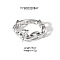 304 Stainless Steel Oval Link Chain Bracelets for Unisex, Stainless Steel Color, 7-1/8 inch(18cm)