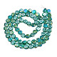 Electroplate Transparent Glass Beads Strands EGLA-N002-27-C05-2