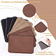 9 pièces 3 couleurs imitation cuir étiquettes lasables DIY-FG0003-46-4
