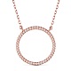 Ожерелья с подвесками из стерлингового серебра с простым дизайном Shegrace 925 JN342B-1