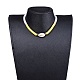 Handmade Polymer Clay Heishi Beads Braided Beaded Necklaces NJEW-JN02724-6