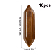 SUNNYCLUE 1 Box 10Pcs Tiger Eye Point Crystal Hexagonal Quartz Healing Chakra Faceted Gemstone Pointed Bullet Stones Wands Carved for Jewelry Making DIY Necklace Riki Balancing Meditation G-SC0001-63-2