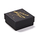 Boîtes d'emballage de bijoux en carton d'estampage à chaud CON-B007-01B-1