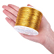 BENECREAT 20 Gauge (0.8mm) Aluminum Wire 770FT (235m) Anodized Jewelry Craft Making Beading Floral Colored Aluminum Craft Wire - Light Gold AW-BC0001-0.8mm-08-4