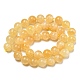 Natural Honey Calcite Beads Strands G-R494-A05-04-2