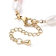 Bracelet en perles naturelles et argile polymère BJEW-TA00084-5