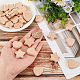 OLYCRAFT 30Pcs 2 Styles Natural Wood Beads Star Heart Shape Wooden Beads Unfinished Wooden Loose Beads Undyed Wood Spacer Beads with 3mm Hole for DIY Handmade Crafts Jewelry Making WOOD-OC0002-74-3