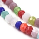 Chapelets de perles en verre imitation jade GLAA-E415-01A-3