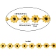 304 cadena de eslabones de flor de margarita de acero inoxidable con esmalte AJEW-CJ0001-22A-2