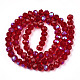 Chapelets de perles en verre électroplaqué X-EGLA-A034-T10mm-L20-2