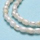 Fili di perle di perle d'acqua dolce coltivate naturali PEAR-J006-01A-4