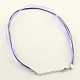 Cordon de collier de multi-brins pour la fabrication de bijoux NJEW-R218-08-2