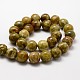Runde natürlichen Drachenblut Jaspis Perlen Stränge G-K072-6mm-2