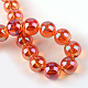 Electroplate Glass Beads Strands EGLA-Q062-4mm-A13-3