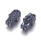 Perlas de resina de piedras preciosas druzy imitación RESI-L026-A01-1