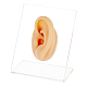 Moule d'affichage d'oreille gauche en silicone souple EDIS-WH0021-14B-1