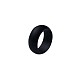 シリコーン指輪  ブラック  サイズ9  19.5mm RJEW-TA0001-03-19.5mm-1