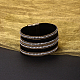 Fashion Zinc Alloy Leather Cord Multi-strand Bracelets BJEW-BB26679-3-6