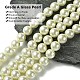 Eco-Friendly Dyed Glass Pearl Round Beads Strands X-HY-A002-12mm-RB011-2