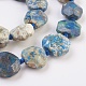 Chapelets de perles en chrysocolle et lapis lazuli naturelles G-F568-030-3