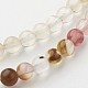 Chapelets de perles de pierre de pastèque en verre G-G913-4mm-01-3