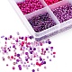 3750Pcs 15 Style 8/0 Glass Round Seed Beads SEED-YW0001-40B-7