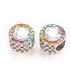 Alloy Rhinestone European Beads X-MPDL-S065-28-2