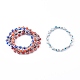 Handgemachte runde Armbänder mit Bunte Malerei-Perlen des bösen Blicks BJEW-JB05974-1