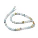Brins de perles d'amazonite de fleurs naturelles G-D608-6mm-2