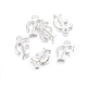 Silver Color Plated Alloy Letter Pendants PALLOY-P097-04-F-2