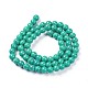 Chapelets de perles en turquoise synthétique G-E525-6mm-03-2