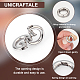 UNICRAFTALE 4pcs Stainless Steel Spring Gate Rings 15mm Inner O Rings Keychain Ring Round Gate Round Clips Snap Hooks Spring Keyring Buckle Clasps for Bag Purse Shoulder Strap Key Chains STAS-UN0041-72-5