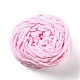 柔らかいかぎ針編みの糸  スカーフ用の太い編み糸  バッグ  クッション作り  パールピンク  7~8mm  65.62ヤード（60m）/ロール OCOR-G009-03H-1