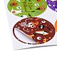 12 Stück Halloween-Thema runde Punktpapier-Bildaufkleber für DIY-Scrapbooking STIC-E003-02-3